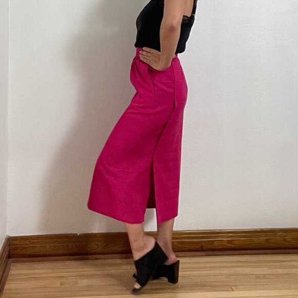 Vintage 90's Pink Midi Pencil Skirt - Size XS - Picture 5 of 13